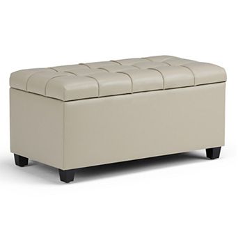 Simpli Home Sienna Storage Ottoman Bench