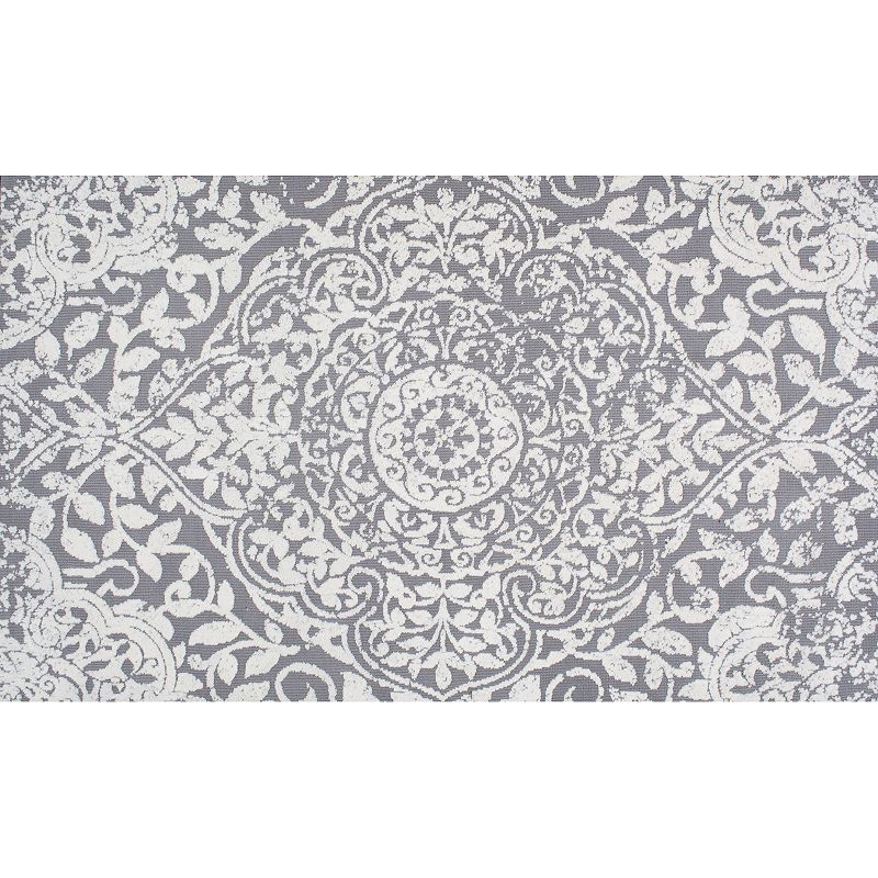 nuLOOM Mulberry Lianne Medallion Rug, Grey, 5X8 Ft