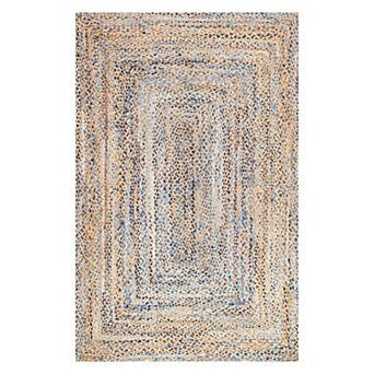 nuLOOM Dune Road Eliz Striped Braided Jute Blend Rug