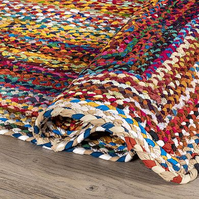 nuLOOM Nomad Tammara Striped Braided Rug