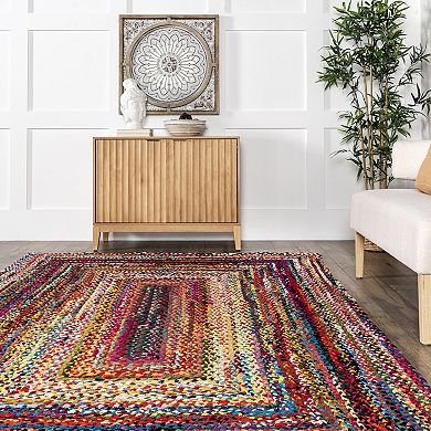 nuLOOM Nomad Tammara Striped Braided Rug