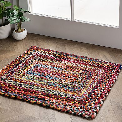 nuLOOM Nomad Tammara Striped Braided Rug