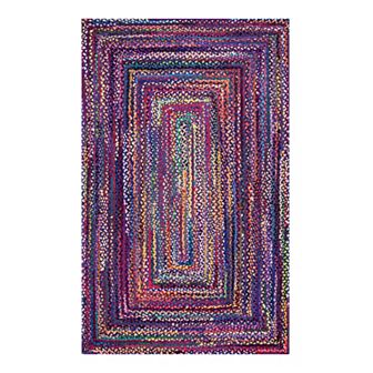 nuLOOM Nomad Tammara Striped Braided Rug