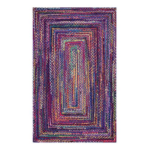 nuLOOM Nomad Tammara Striped Braided Rug