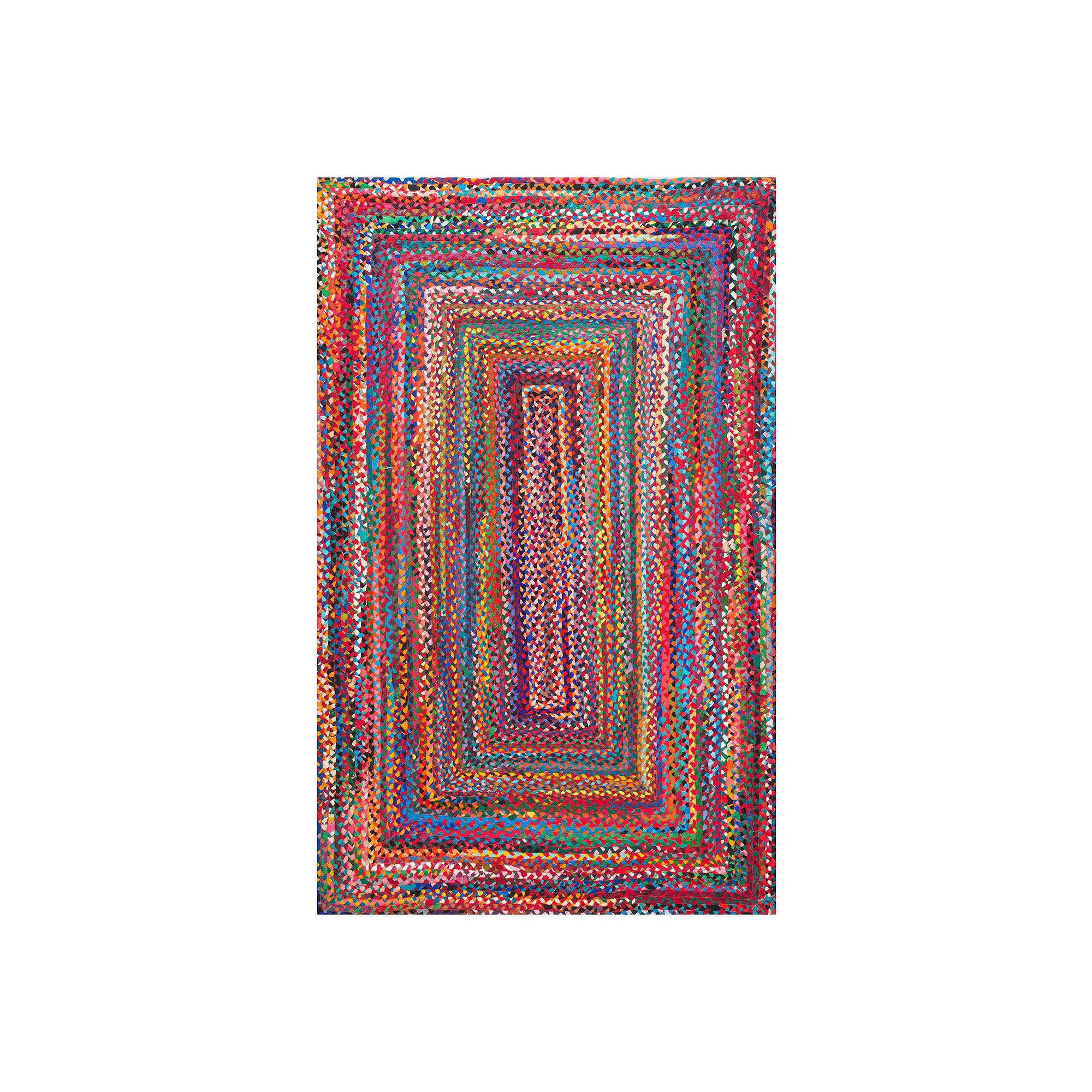 nuLOOM Nomad Tammara Striped Braided Rug, Multi