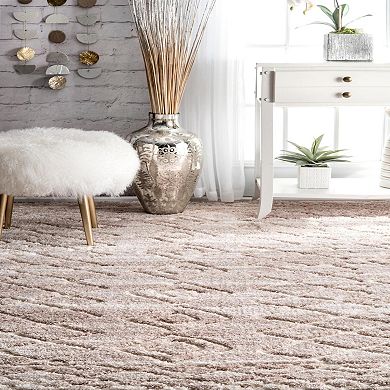 nuLOOM Vinita Moroccan Diamonds Shaggy Area Rug