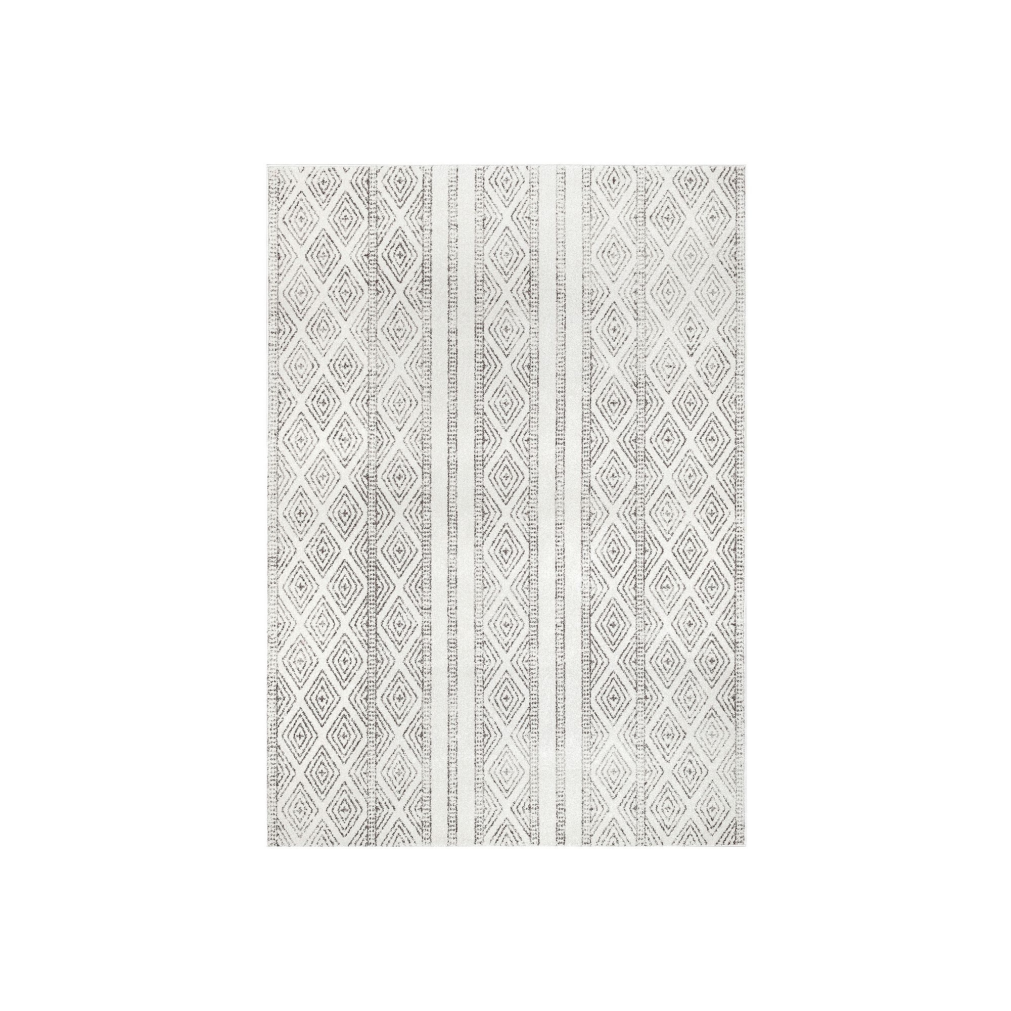 nuLOOM Bodrum Sarina Diamonds Geometric Rug, Gray