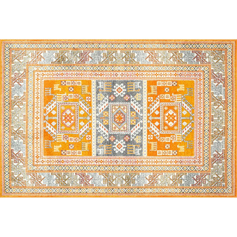 nuLOOM Tribal Marisela Rug, Yellow, 8X10 Ft