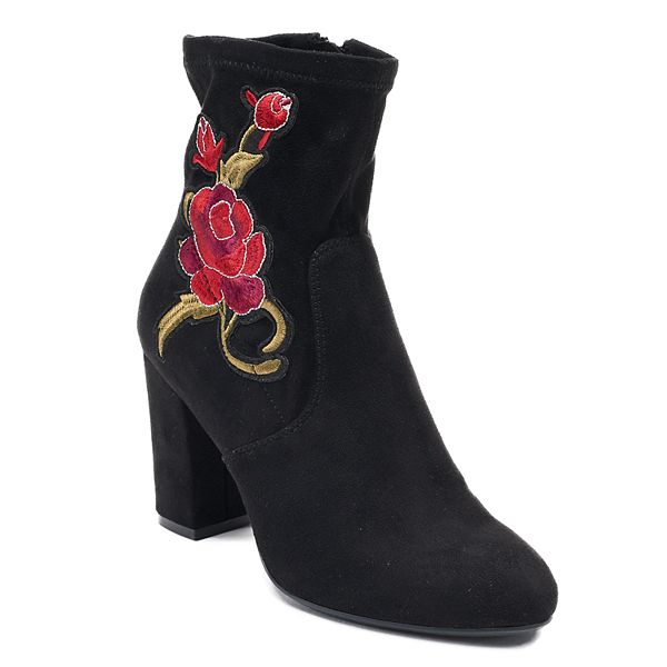 Womens black boots store kohls