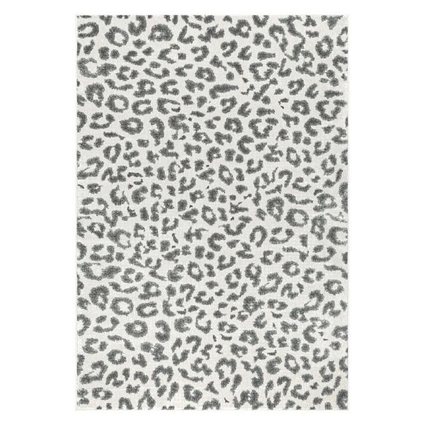 Nuloom Bodrum Leopard Print Rug, Gray Leopard Rug