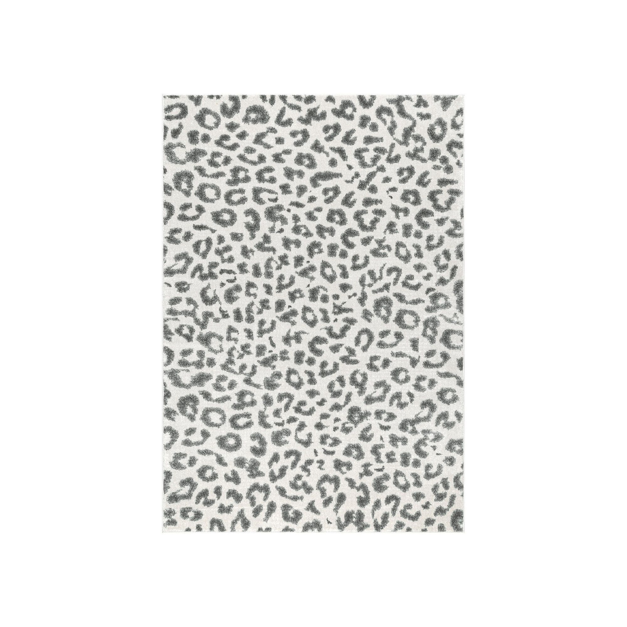 nuLOOM Bodrum Leopard Print Rug, Gray