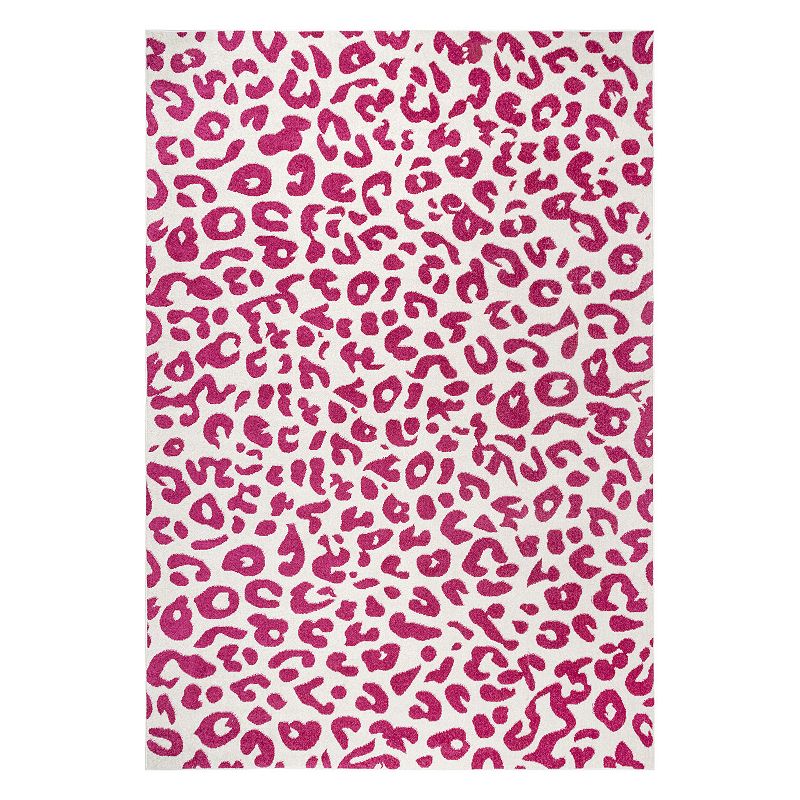 nuLOOM Bodrum Leopard Print Rug, Pink, 9X12 Ft