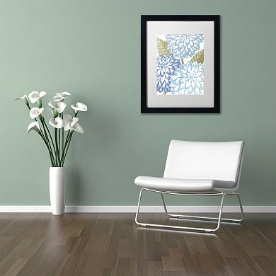 Trademark Fine Art Sea Dahlias I Black Framed Wall Art