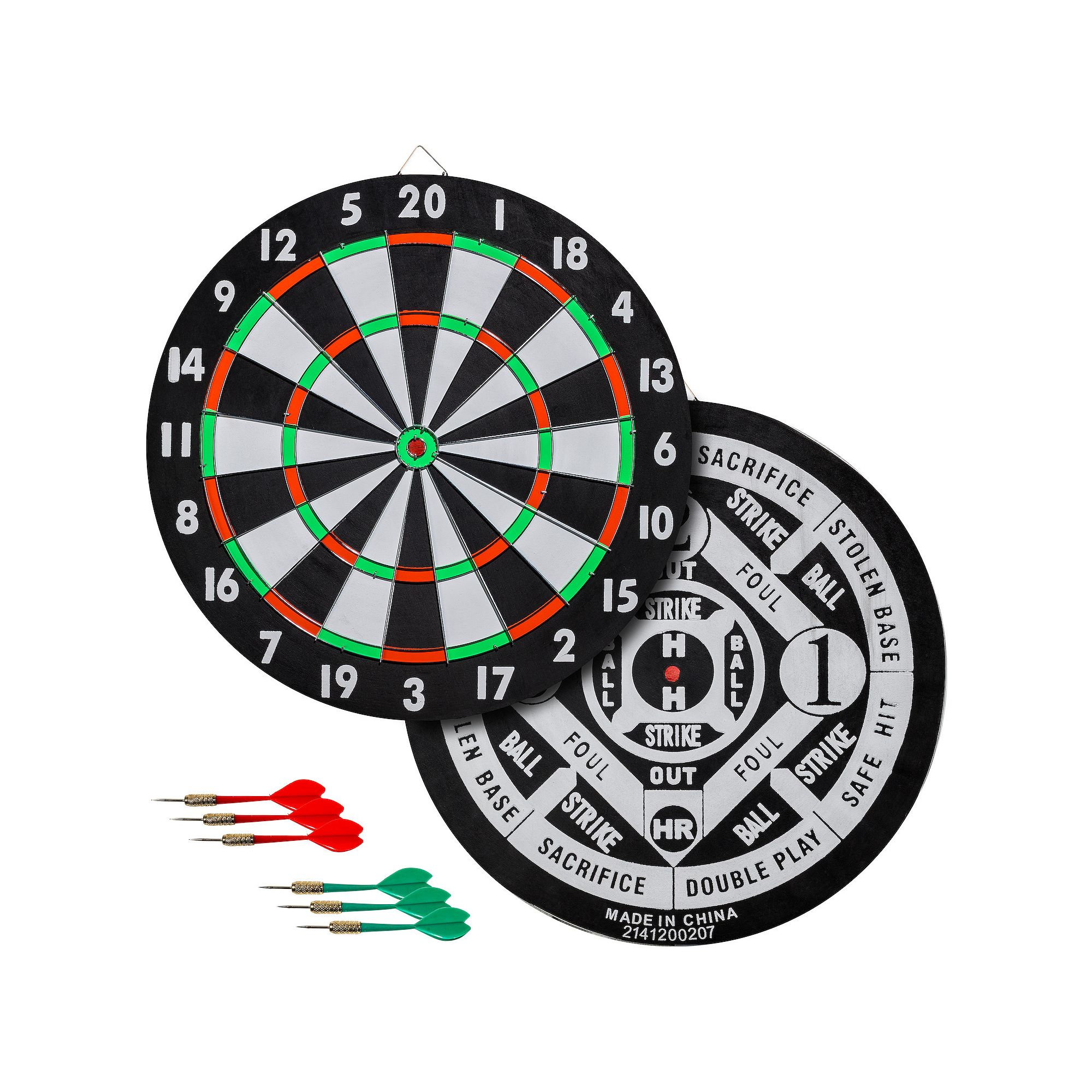 Franklin Sports 17-Inch Paper Dartboard, Multicolor