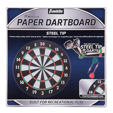 Franklin Sports 17-Inch Paper Dartboard