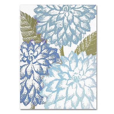 Trademark Fine Art Sea Dahlias I Canvas Wall Art