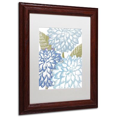Trademark Fine Art Sea Dahlias I Framed Wall Art