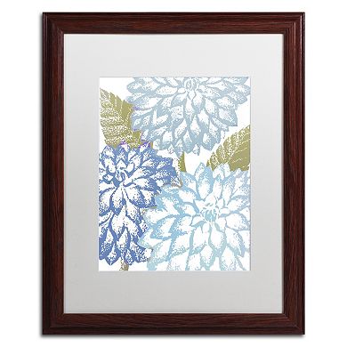 Trademark Fine Art Sea Dahlias I Framed Wall Art