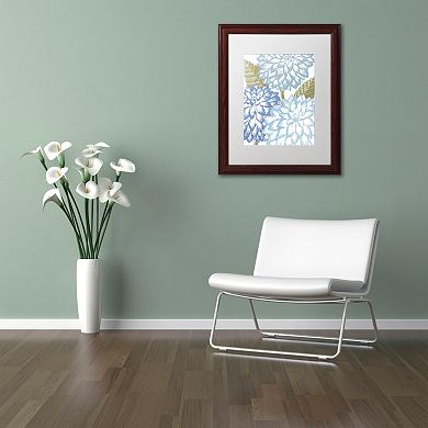 Trademark Fine Art Sea Dahlias I Framed Wall Art