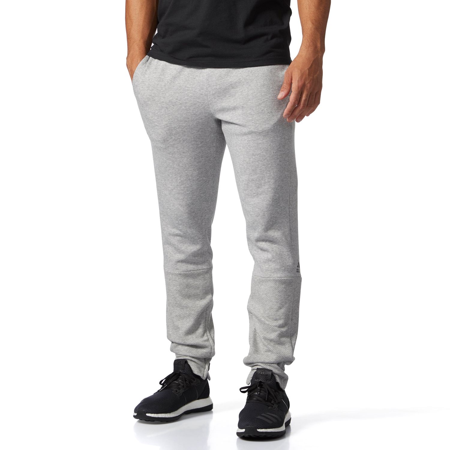 adidas men's post game fleece tapered pants