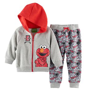 Baby Boy Sesame Street Elmo Hoodie & Pants Set