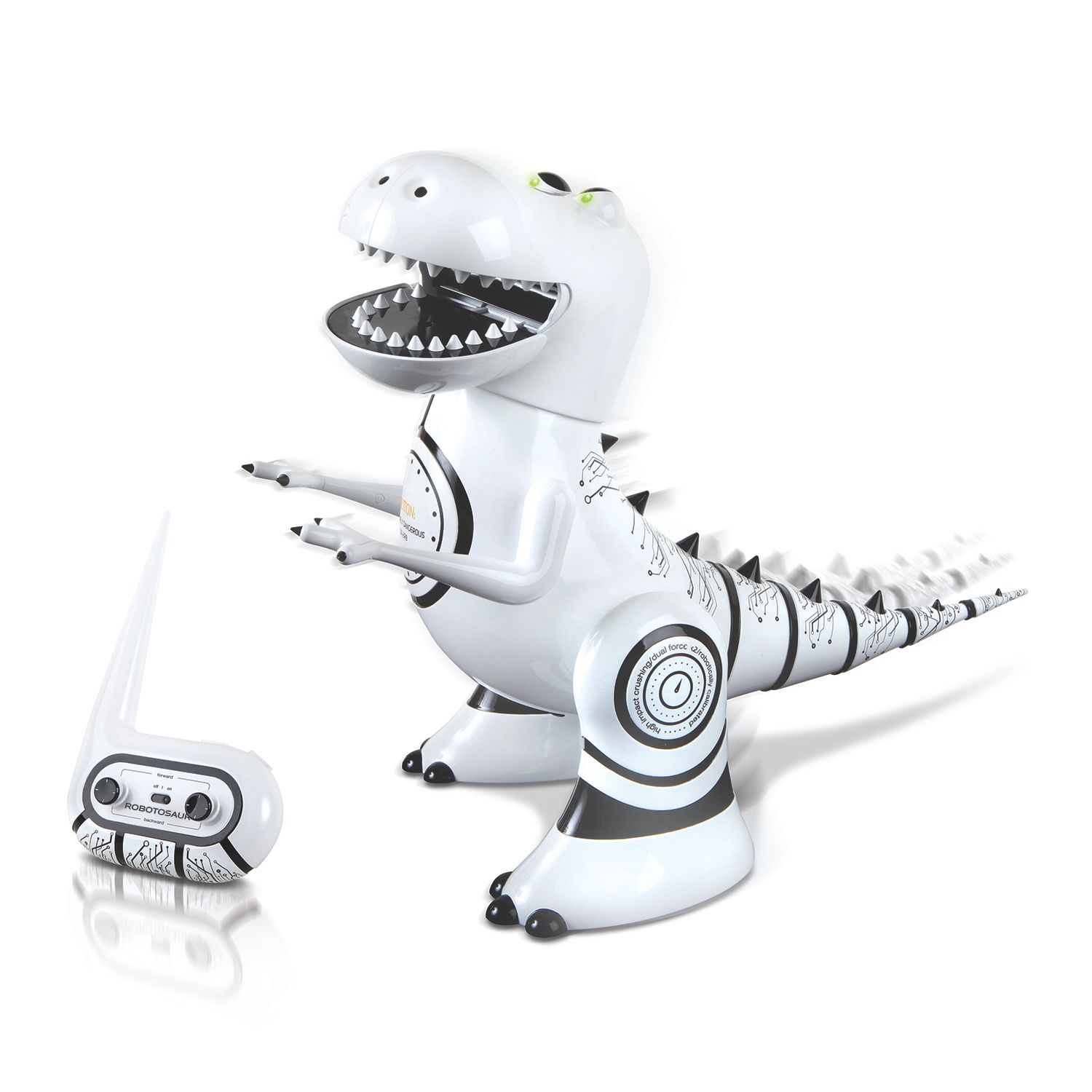 white remote control dinosaur