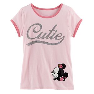 Disney's Minnie Mouse Toddler Girl Basic Ringer Tee by Jumping Beans®