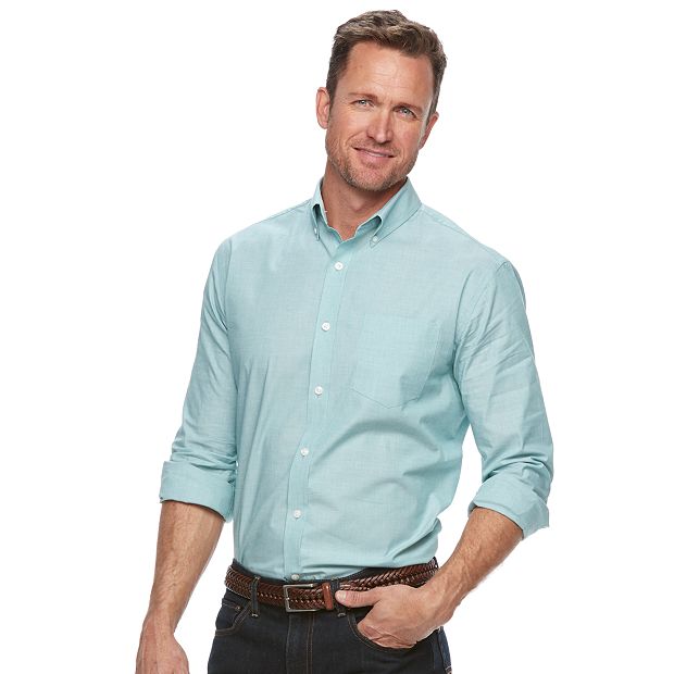 Men's Croft & Barrow® True Comfort Classic-Fit Stretch Button-Down