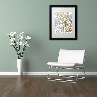Trademark Fine Art Sea Dahlias II Black Framed Wall Art