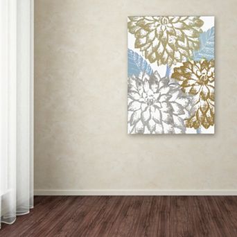 Trademark Fine Art Sea Dahlias II Canvas Wall Art