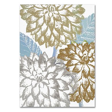 Trademark Fine Art Sea Dahlias II Canvas Wall Art