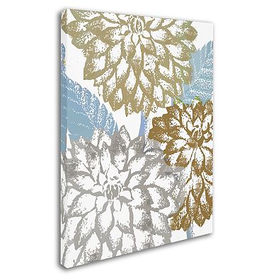 Trademark Fine Art Sea Dahlias II Canvas Wall Art