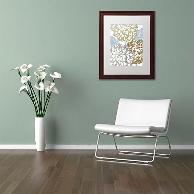 Trademark Fine Art Sea Dahlias II Framed Wall Art