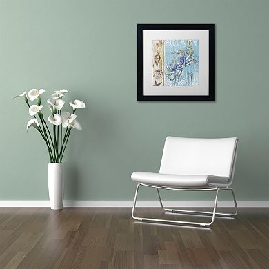Trademark Fine Art Blue Crab I Black Framed Wall Art