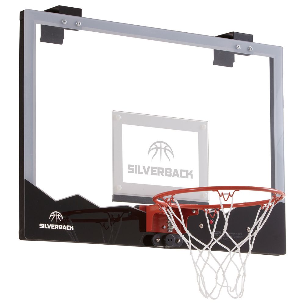 Silverback 23 Inch Led Light Up Over The Door Mini Basketball Hoop Set