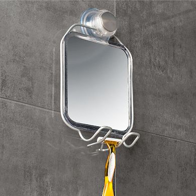 InterDesign Aluminum Suction Cup Shower Mirror