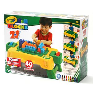 Crayola 40-pc. Building Blocks Table Set