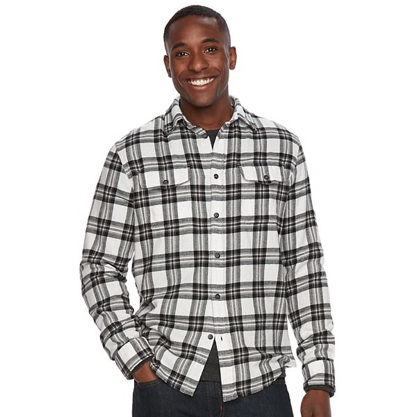 Men's Sonoma Goods For Life® Plaid Flannel Button-Down Shirt