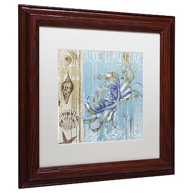 Trademark Fine Art Blue Crab I Framed Wall Art