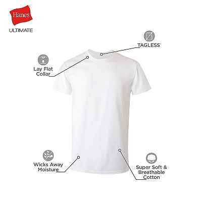 Men's Hanes® 6+2 Bonus Pack Ultimate ComfortSoft White Crewneck Undershirt