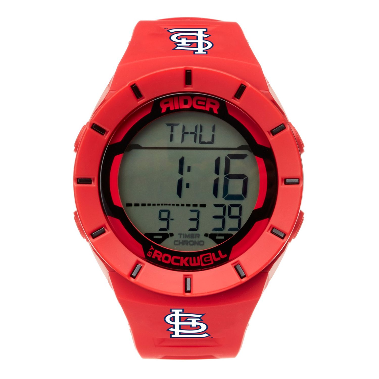 Game Time St. Louis Cardinals Engraved Silicone Sport Quick Change Watch  Band White