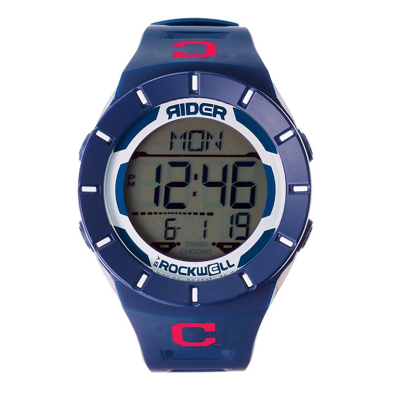 Men's Rockwell Cleveland Indians Coliseum Digital Watch, Blue