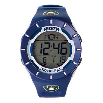 Men's Rockwell Milwaukee Brewers Coliseum Digital Watch