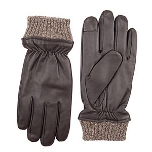 Men's Dockers InteliTouch Leather Touchscreen Gloves
