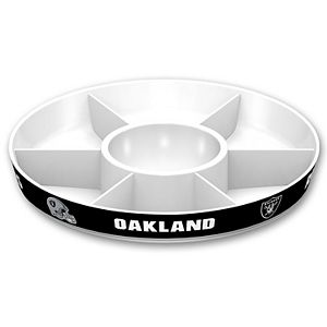 Oakland Raiders NFL Divided Party Platter