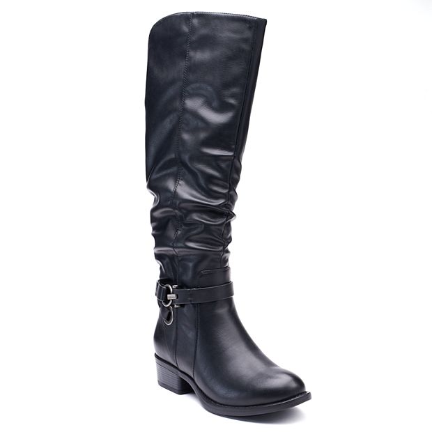 Kohls womens boots wide calf store