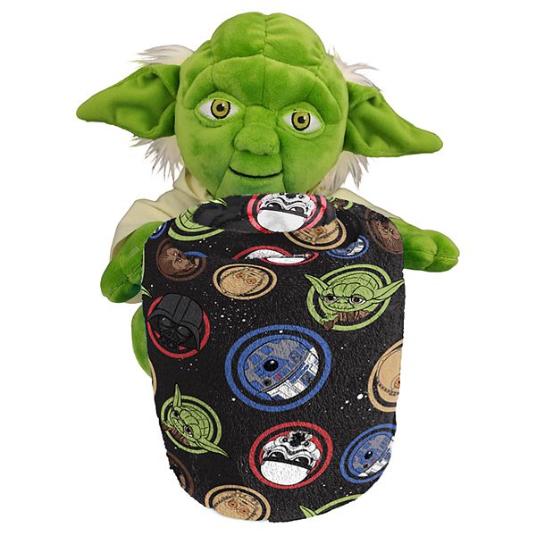 Star Wars Galaxy Yoda Hugger Plush Throw