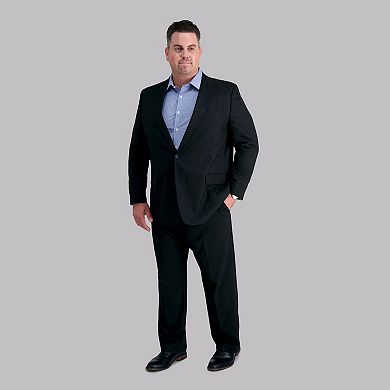 Big & Tall J.M. Haggar Premium Classic-Fit Sharkskin Stretch Flat-Front Suit Pants
