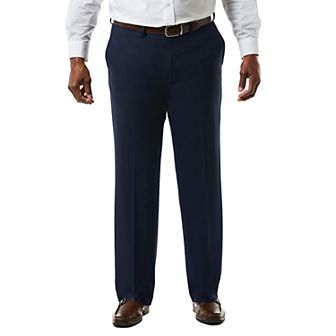 Big & Tall J.M. Haggar Premium Classic-Fit Sharkskin Stretch Flat-Front Suit Pants