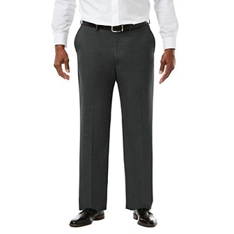 Big & Tall J.M. Haggar Premium Classic-Fit Sharkskin Stretch Flat-Front Suit Pants